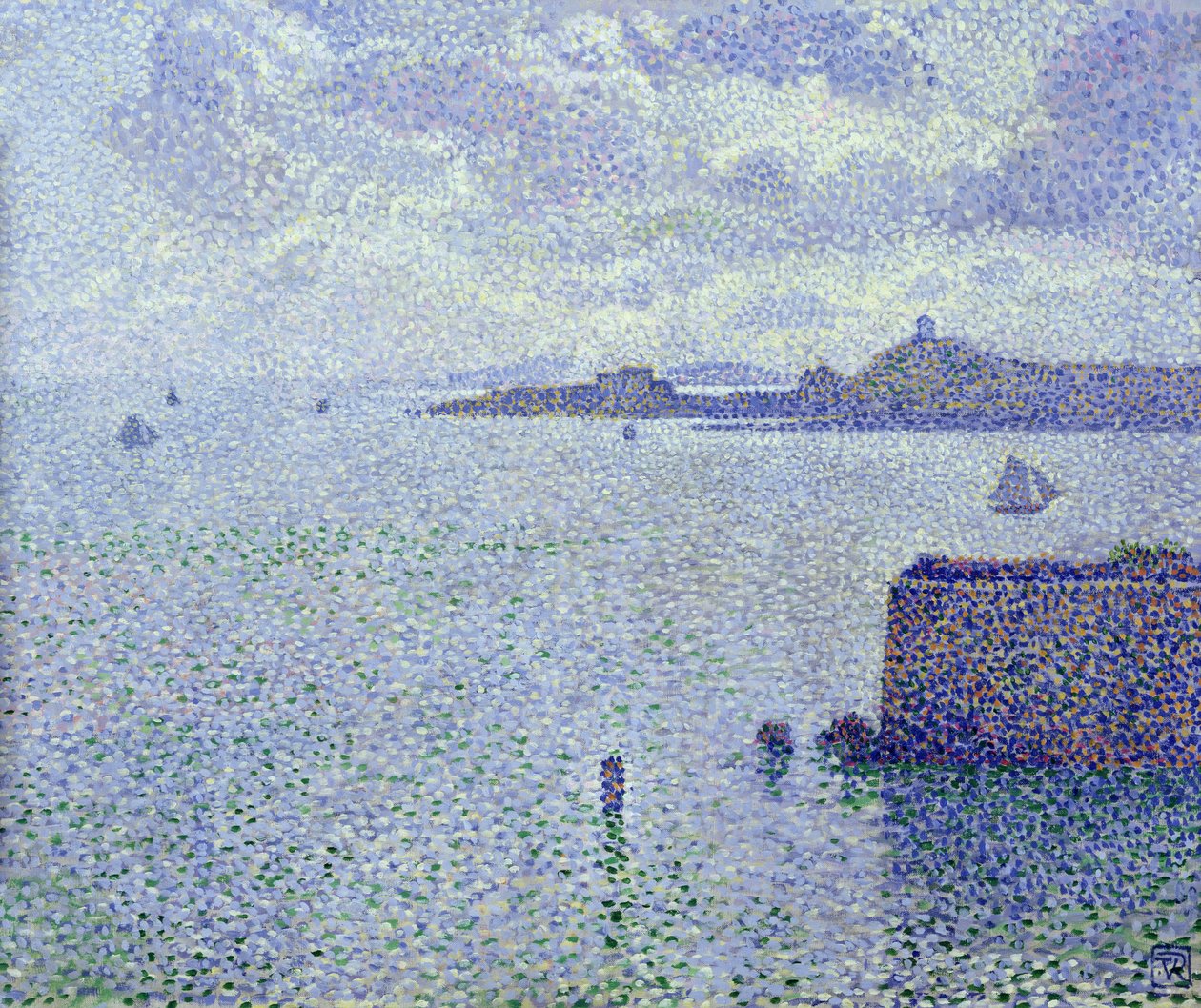 Purjeveneet suistossa, n. 1892-1893 tekijältä Théo van Rysselberghe