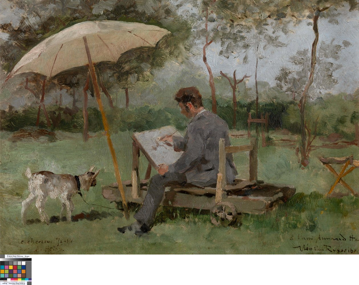 Armand Heins Maalaus ulkona tekijältä Théo van Rysselberghe