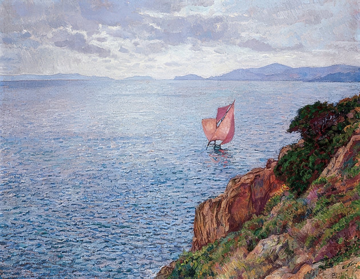 Punainen purje. 1910 tekijältä Théo van Rysselberghe