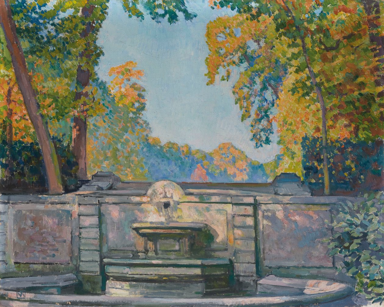 Suihkulähde, noin 1917-1922. tekijältä Théo van Rysselberghe
