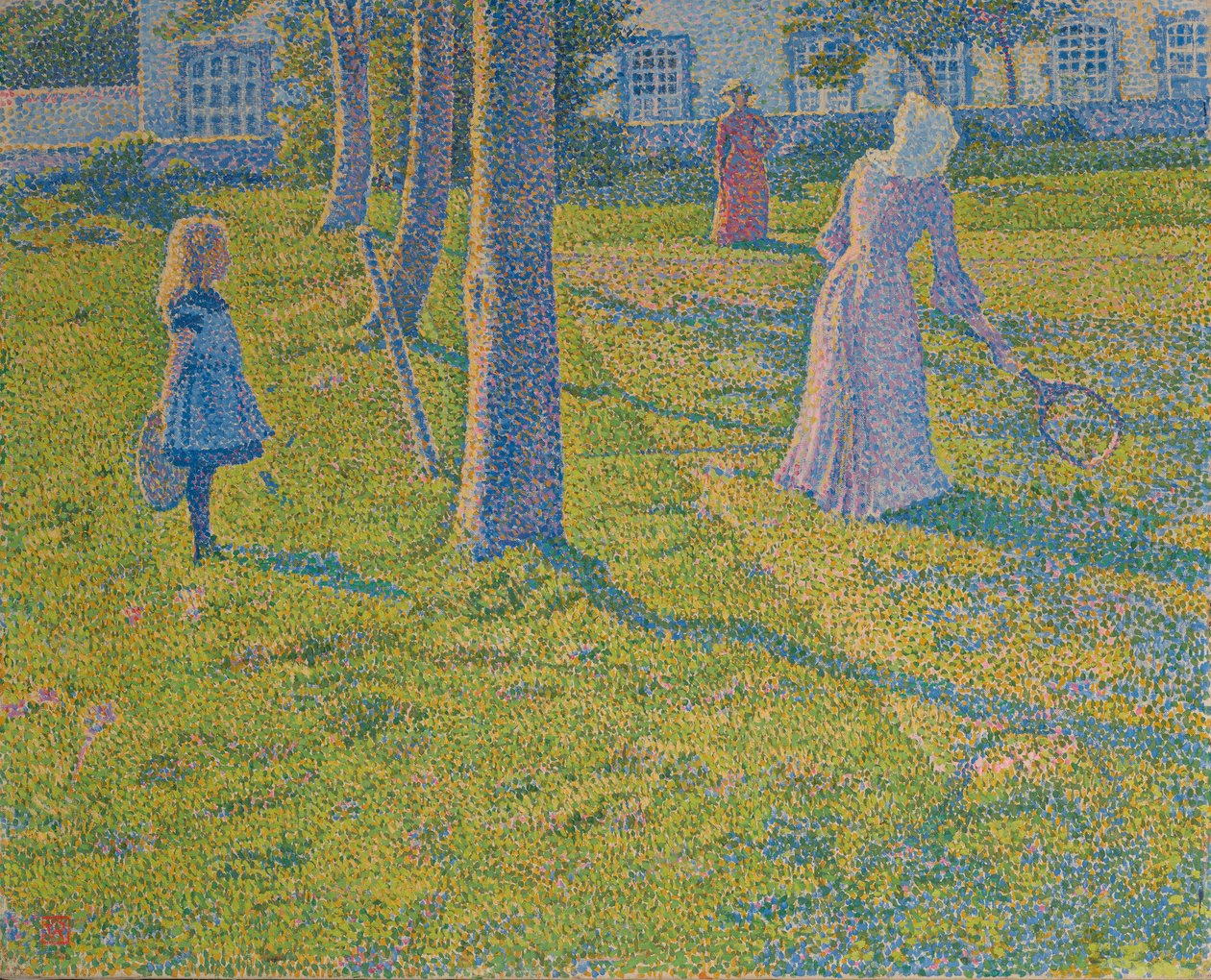Tennispeli, 1889. tekijältä Théo van Rysselberghe