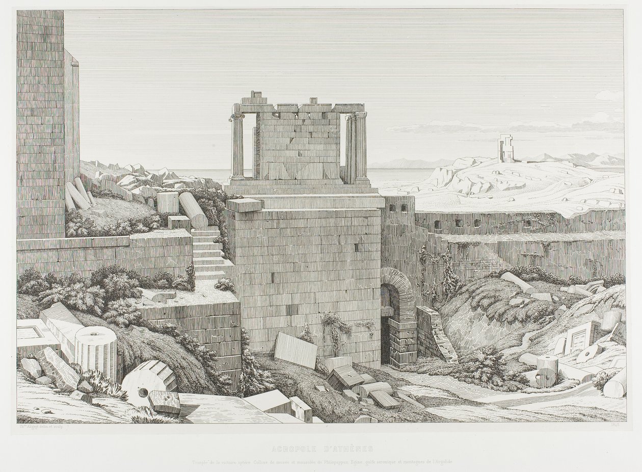 Ateenan Akropolis tekijältä Théodore Caruelle d