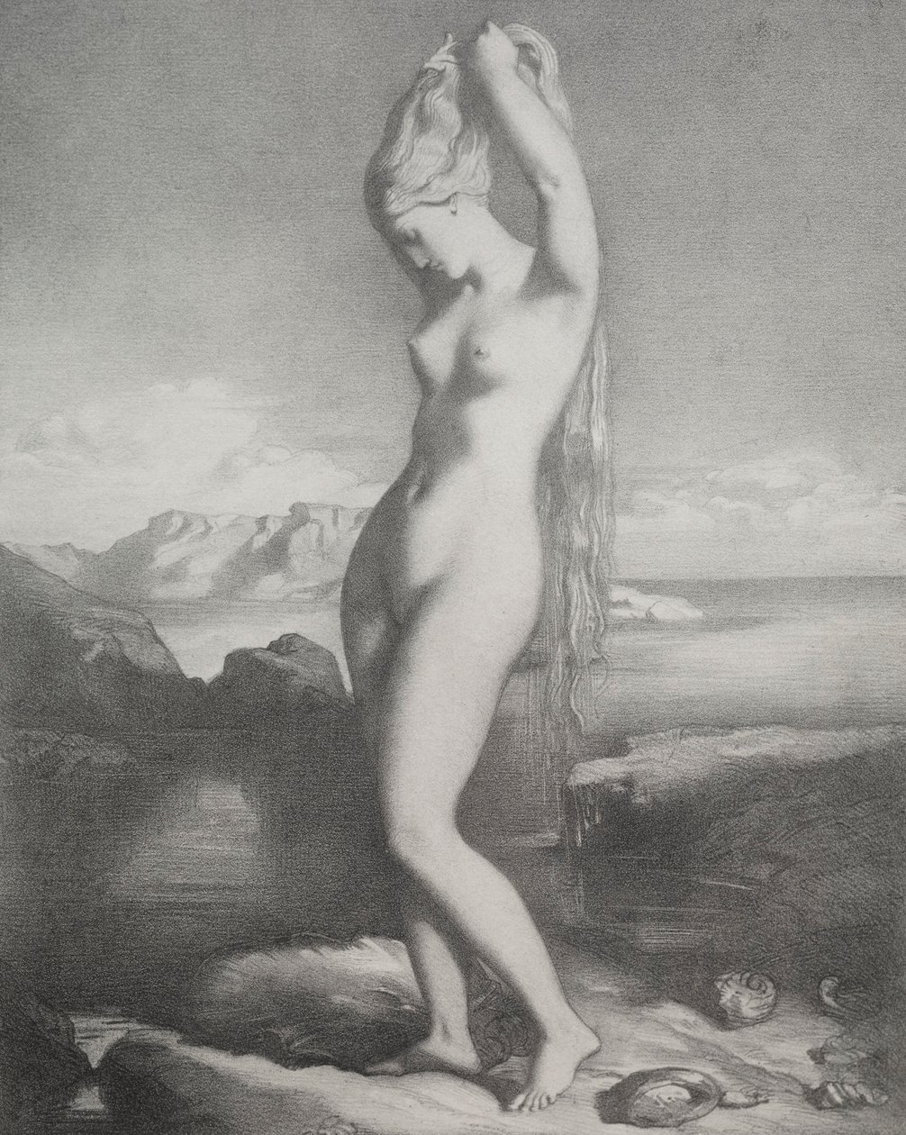 Venus Anadyomene, 1839. tekijältä Théodore Chassériau