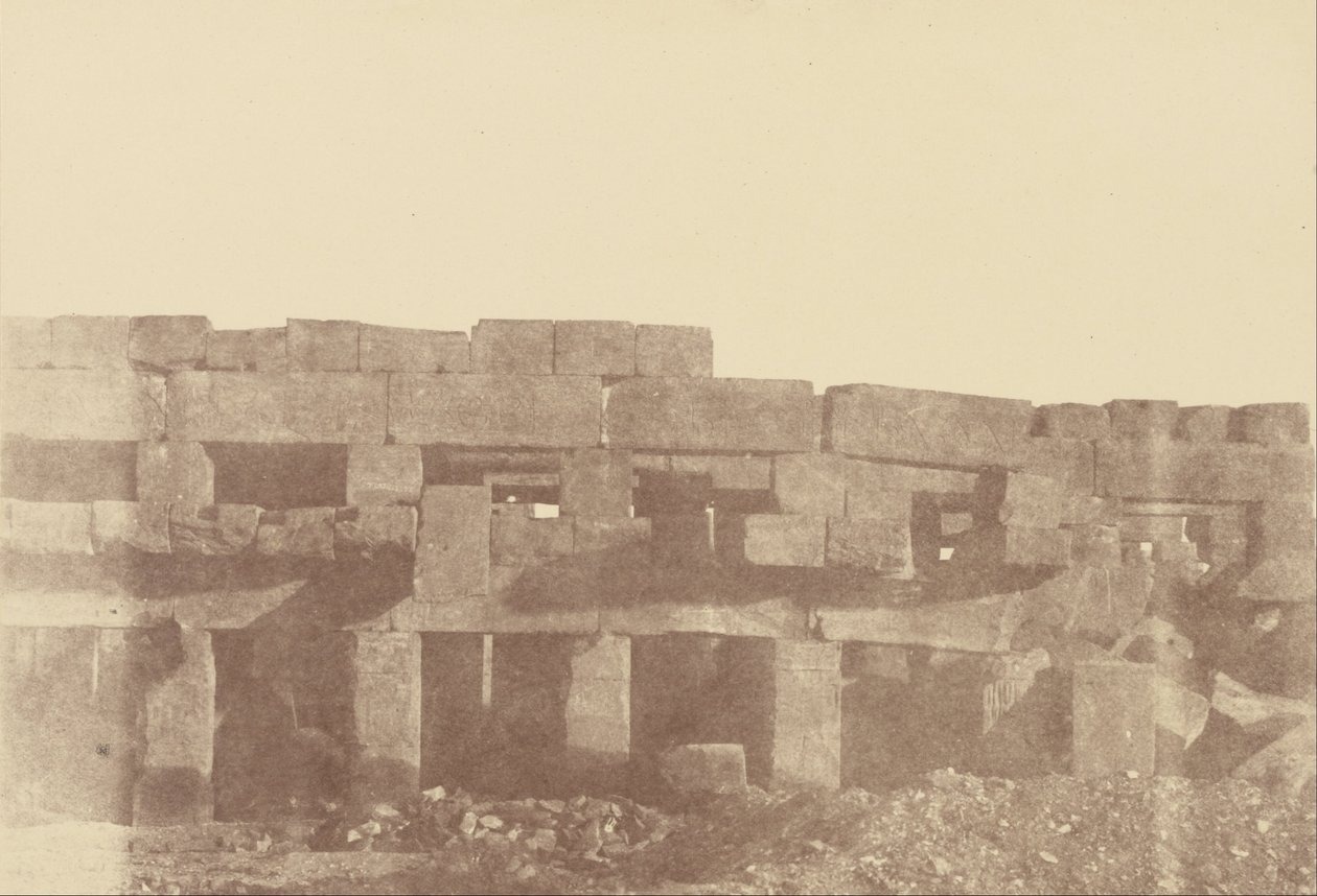 (Lähikuva Tothmes IIIs Covered Walkista, Karnak) tekijältä Théodule Devéria