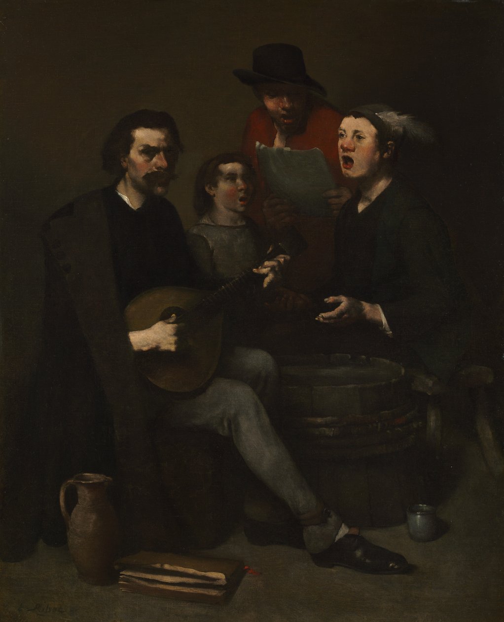 Laulajat, 1863-1868. tekijältä Auguste Theodule Ribot