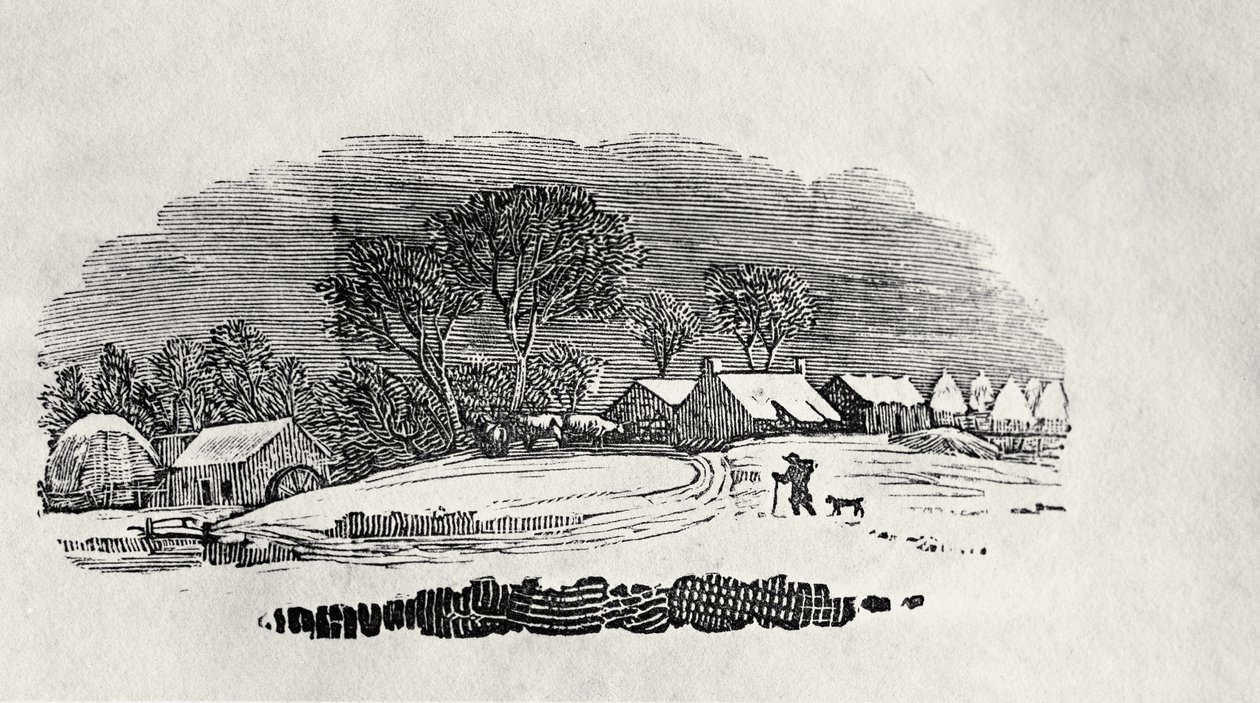 Päätykappale, 1700-luvun loppu tai 1800-luvun alku (puukaiverrus) tekijältä Thomas Bewick
