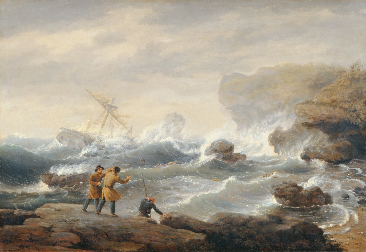 Haaksirikko, 1829 tekijältä Thomas Birch
