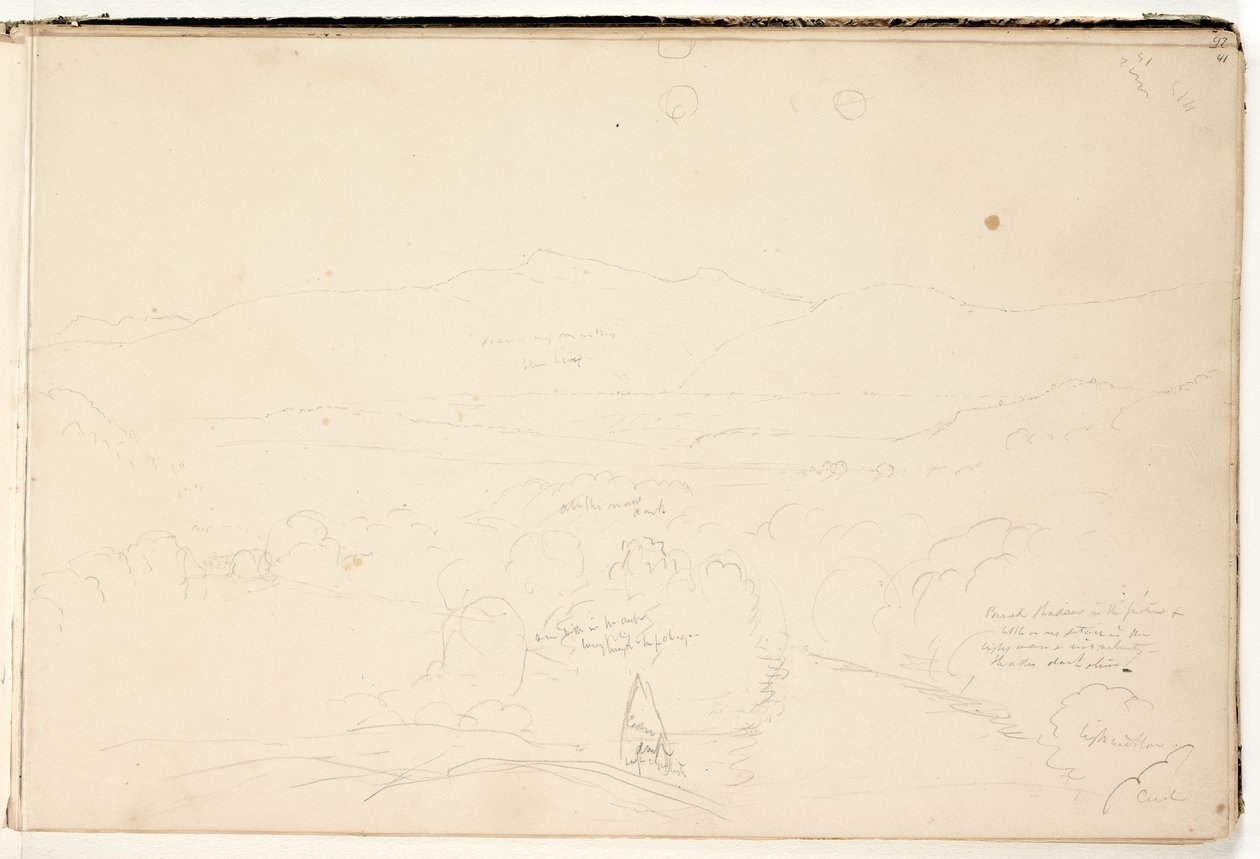 Maisema, 1832 tekijältä Thomas Cole