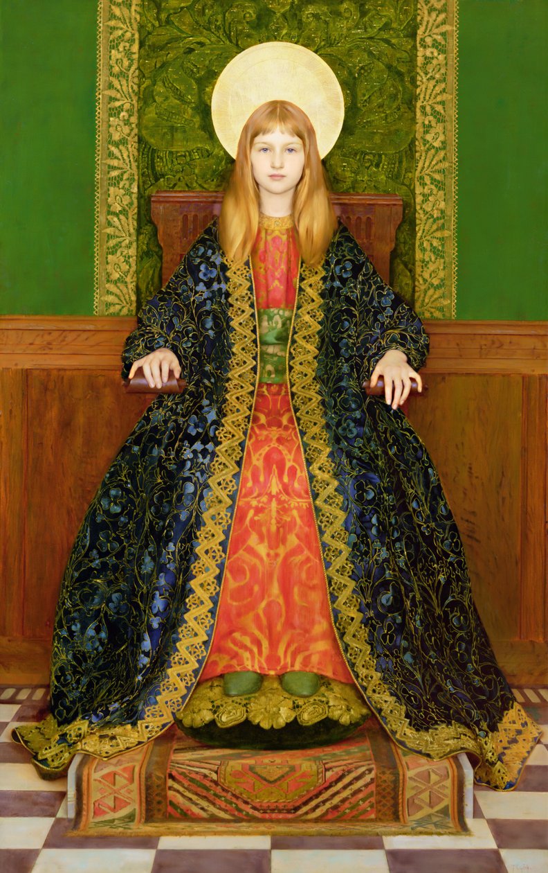 The Child Enthroned, noin 1894 tekijältä Thomas Cooper Gotch
