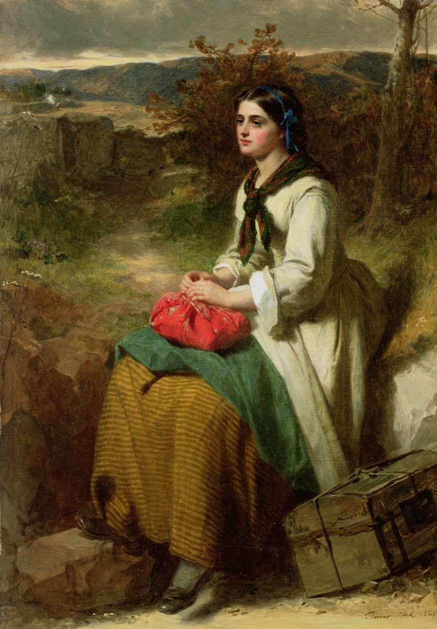 Lucys Flittin, 1864 tekijältä Thomas Faed