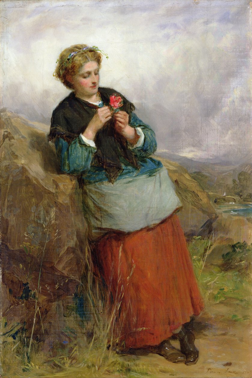 Dunblanen kukka, 1867 tekijältä Thomas Faed