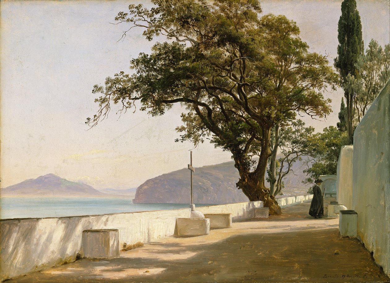 Terassi tammella, Sorrento tekijältä Thomas Fearnley