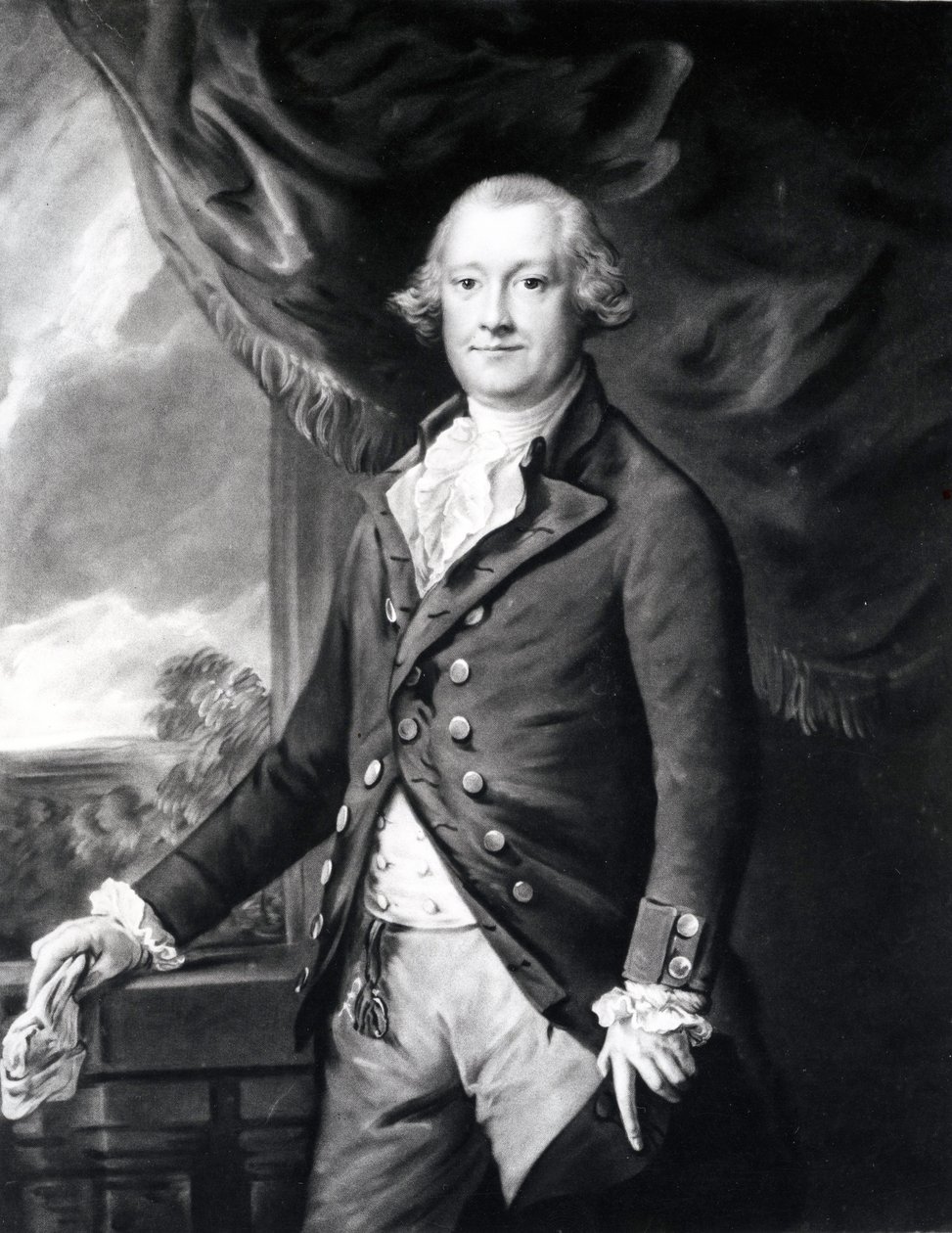 Edward Smith Stanley, 12. Earl of Derby (1752-1834), 1785 (mezzotint) tekijältä Thomas Gainsborough