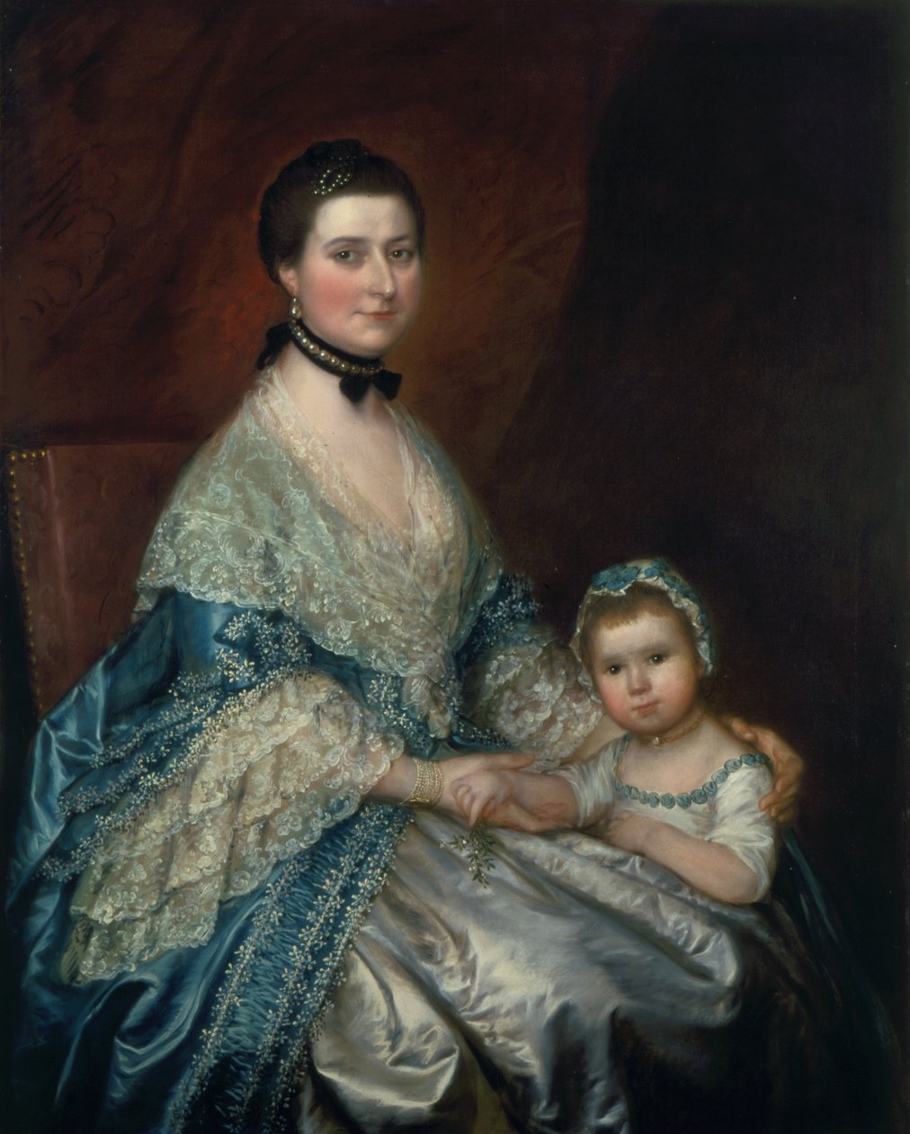 Rouva Bedingfield ja hänen tyttärensä, 1760-luku tekijältä Thomas Gainsborough