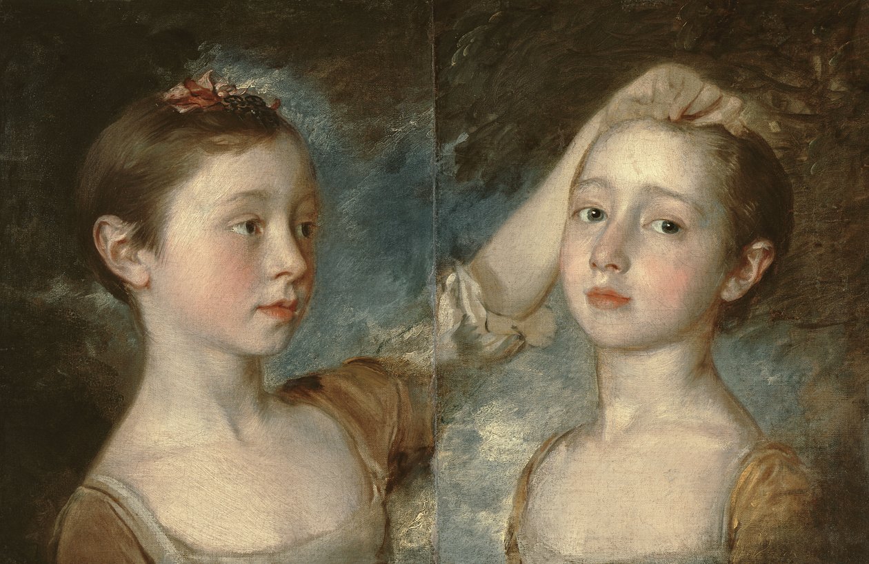 Taidemaalarin tyttäret Mary ja Margaret, n. 1758 tekijältä Thomas Gainsborough