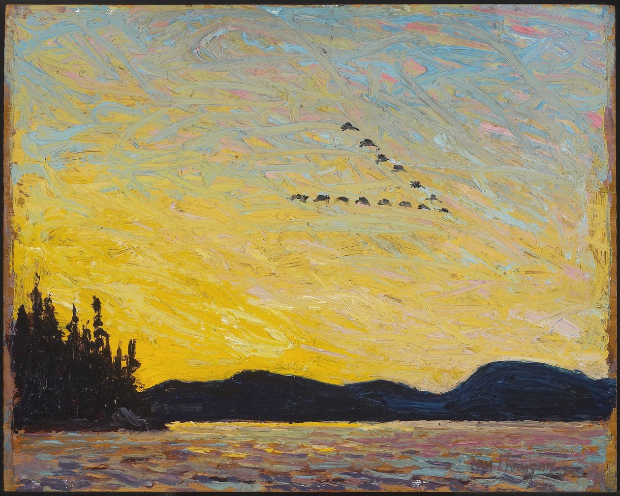 Round Lake, Mud Bay, 1915 tekijältä Tom Thomson