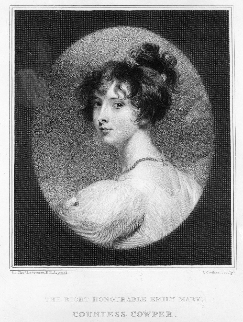 Emily Mary, kreivitär Cowper tekijältä Thomas Lawrence