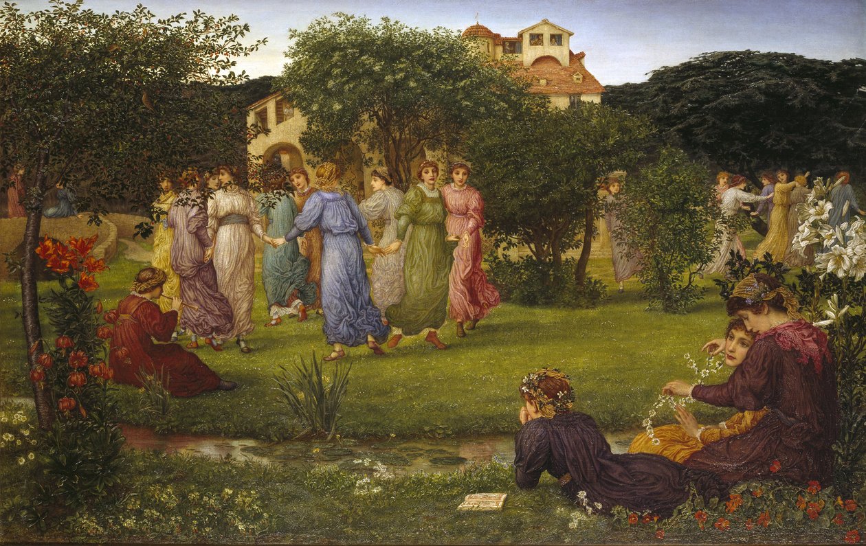 Tanssivat tytöt, noin 1882 tekijältä Thomas Matthews Rooke