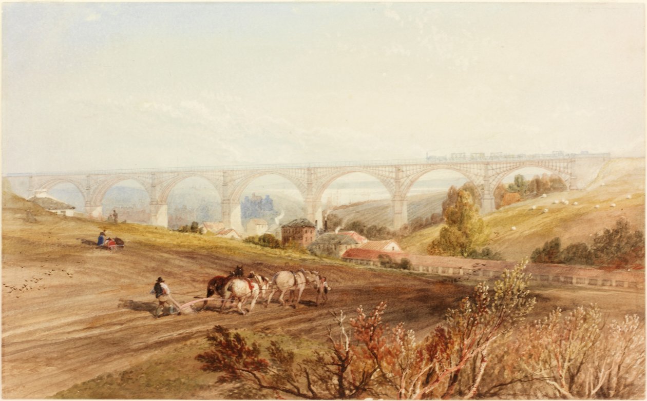 Willington Dene Viaduct (vartalon väri) tekijältä Thomas Miles Richardson