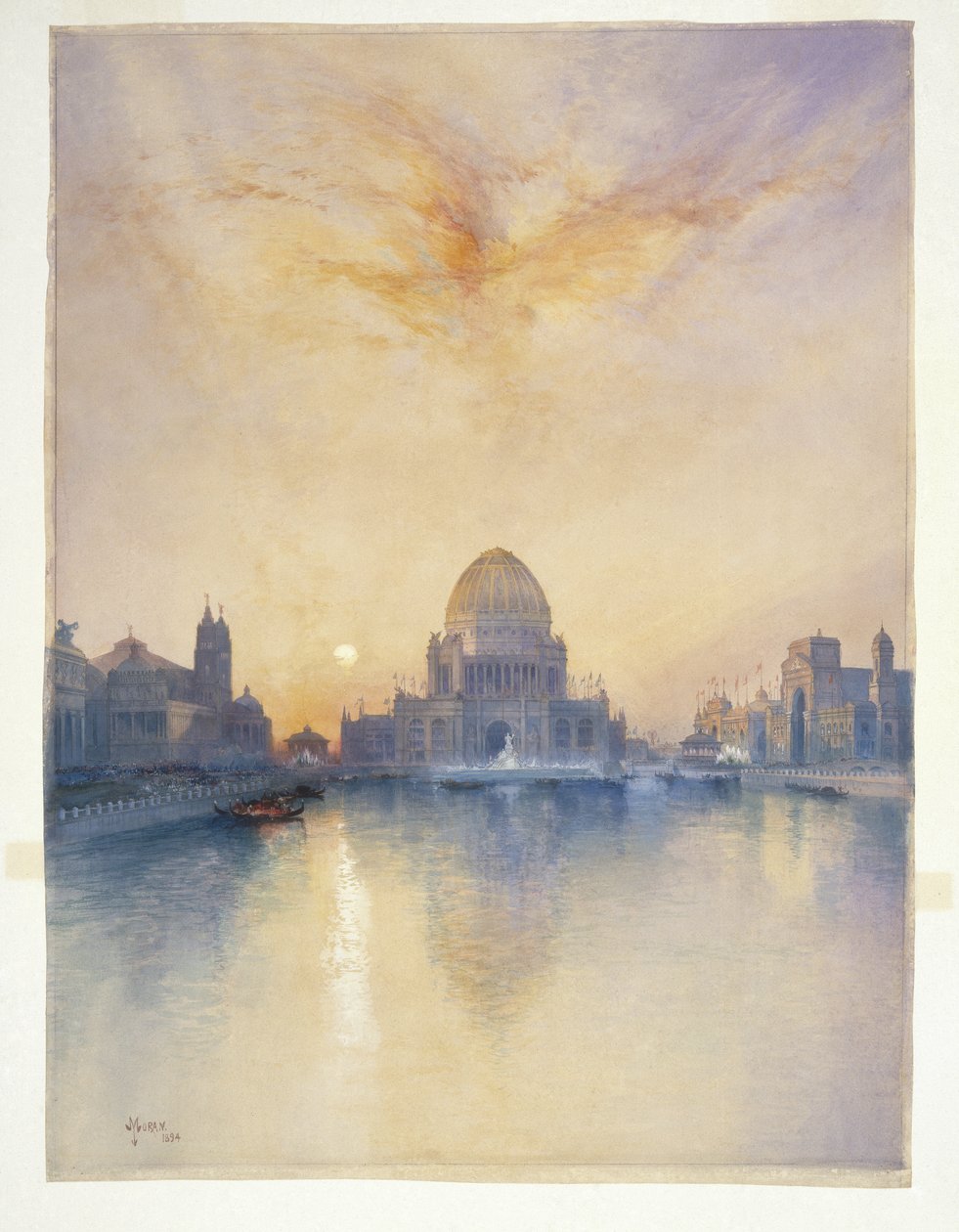 Chicagon maailmannäyttely, 1894 (akvarelli) tekijältä Thomas Moran
