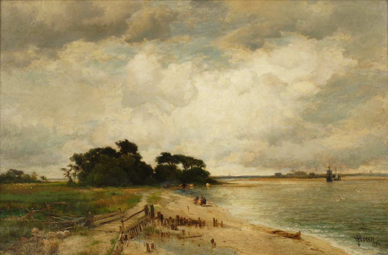 Three Mile Harbor, 1884 tekijältä Thomas Moran