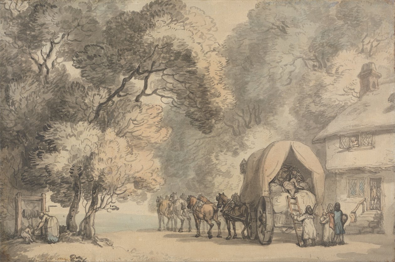 Kuljetusvaunu tekijältä Thomas Rowlandson