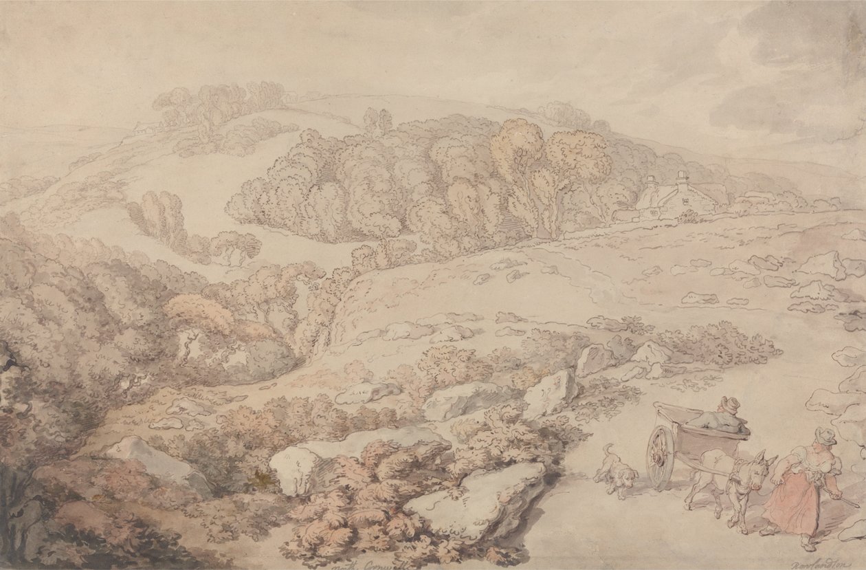 Bodmin Moor tekijältä Thomas Rowlandson