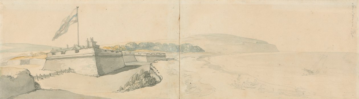 Sandownin linnoitus tekijältä Thomas Rowlandson