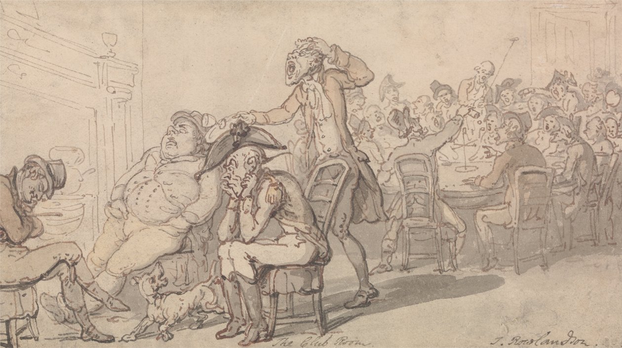 Club -huone tekijältä Thomas Rowlandson