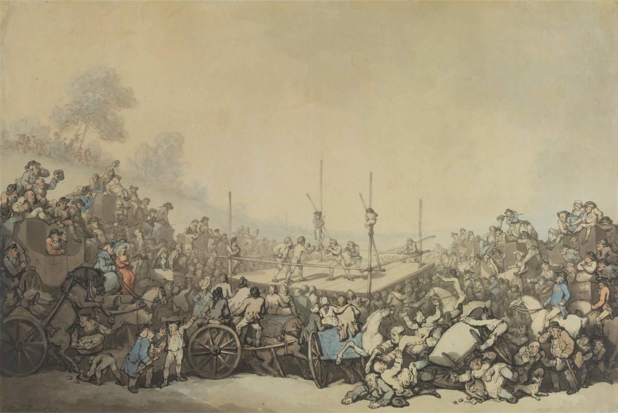 Palkintotaistelu tekijältä Thomas Rowlandson