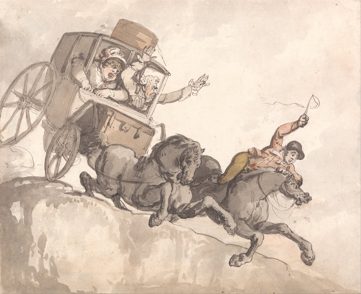 Runaway -valmentaja tekijältä Thomas Rowlandson