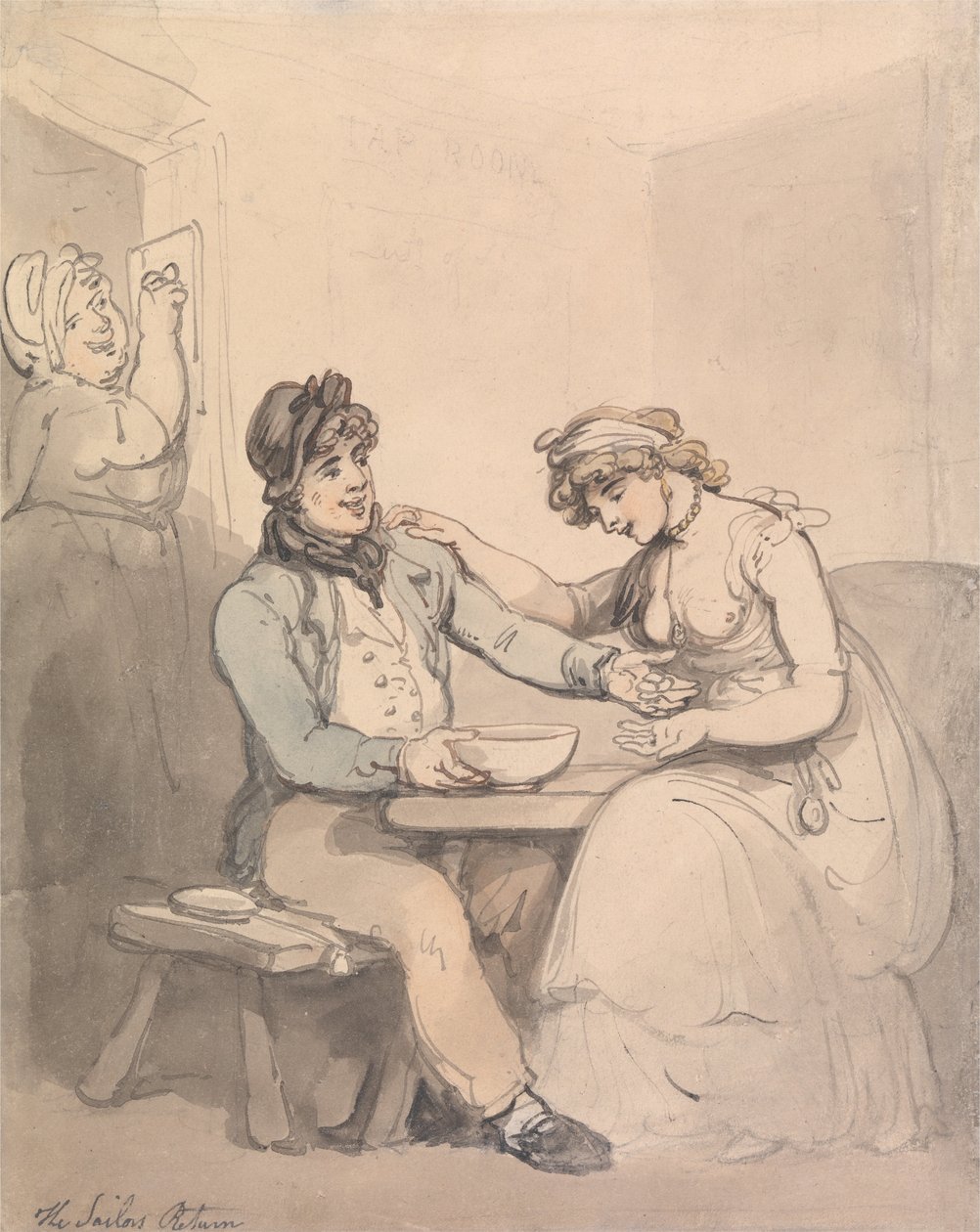 Merimiehet palaavat tekijältä Thomas Rowlandson