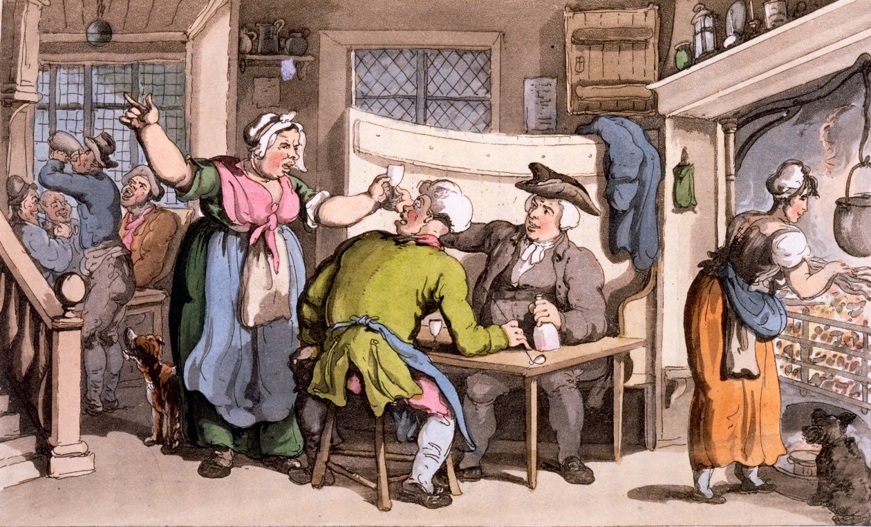 Scold, uutisten kanssa Oliviasta tekijältä Thomas Rowlandson