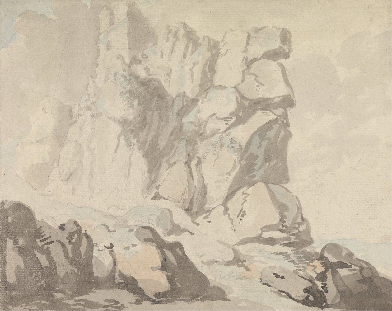 Tintagelin linna tekijältä Thomas Rowlandson