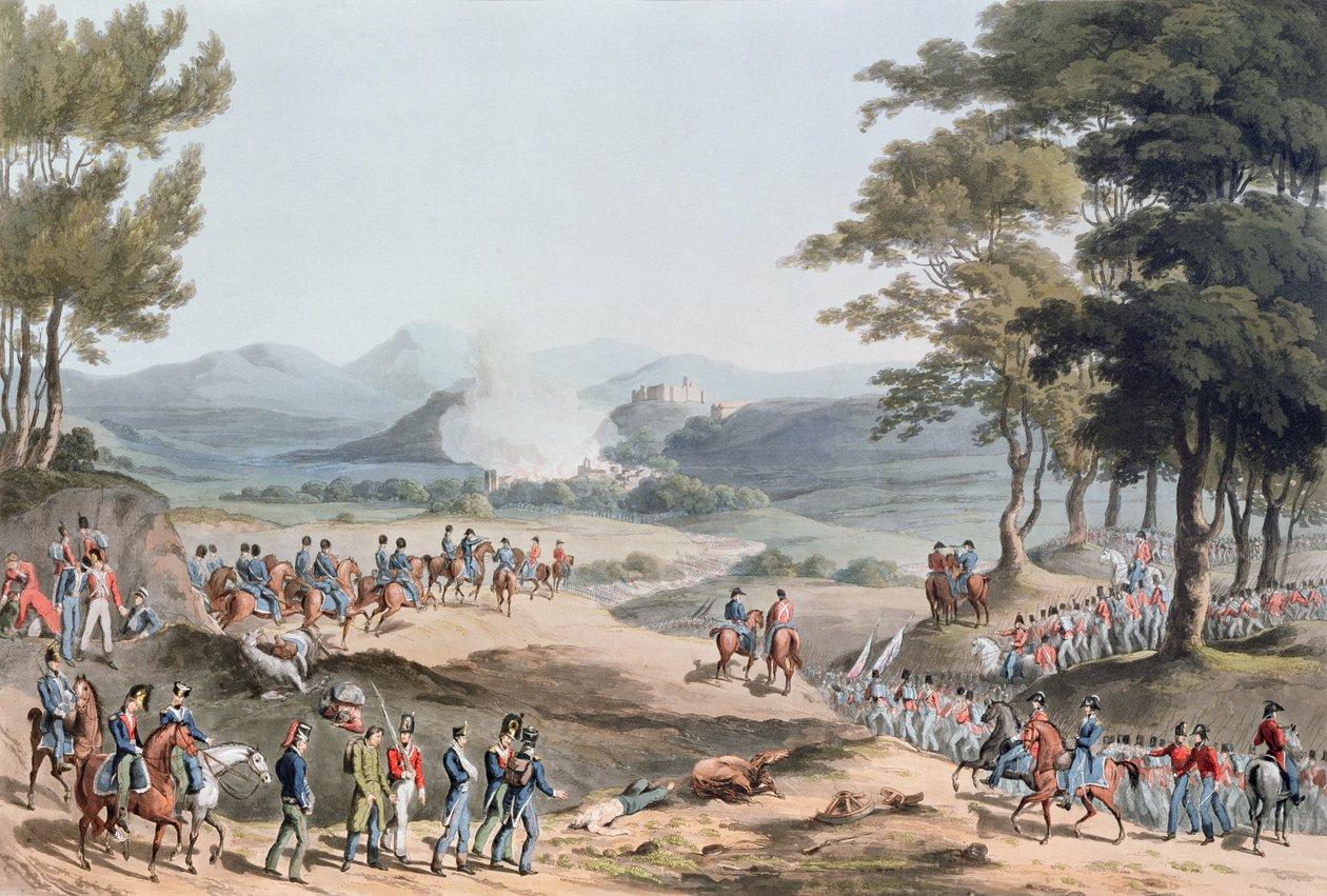 Pombalin kylä, kaiverrus C. Turner, 11. maaliskuuta 1811 tekijältä Thomas Staunton St. Clair