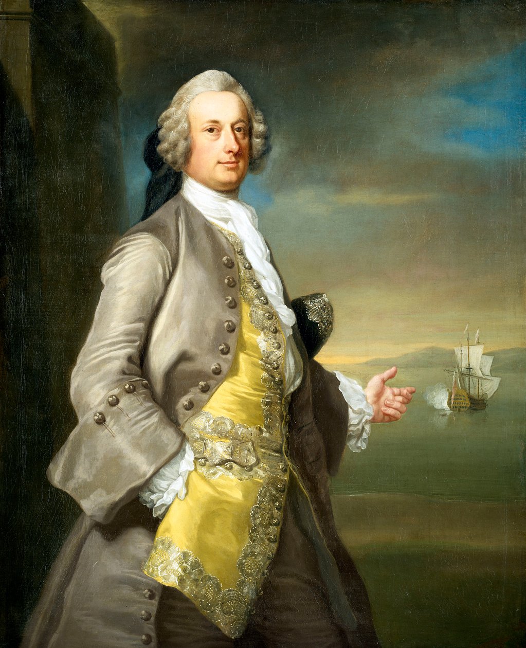 Kapteeni Richard Chadwick (k.1748) tekijältä Thomas (attr.to) Hudson