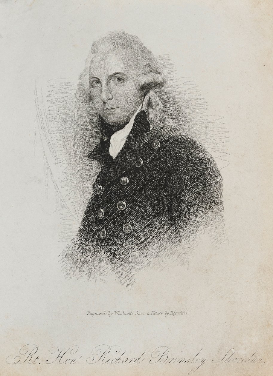Rt. Kirja. Richard B Hayashi sy Sheridan, 1823 tekijältä Thomas A. Woolnoth