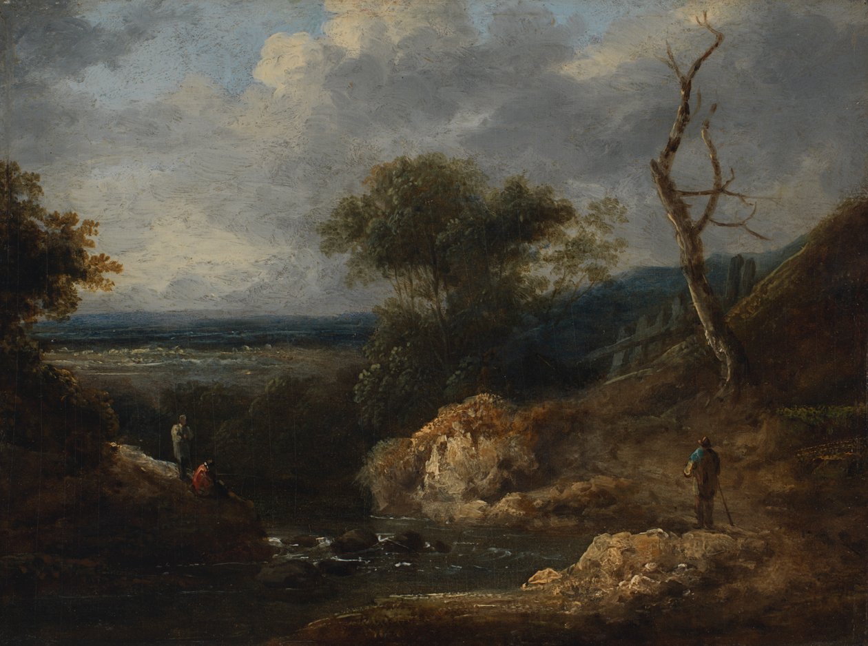 Pieni maisema, 1700-luvun loppu - 1800-luvun alku. tekijältä Thomas Barker