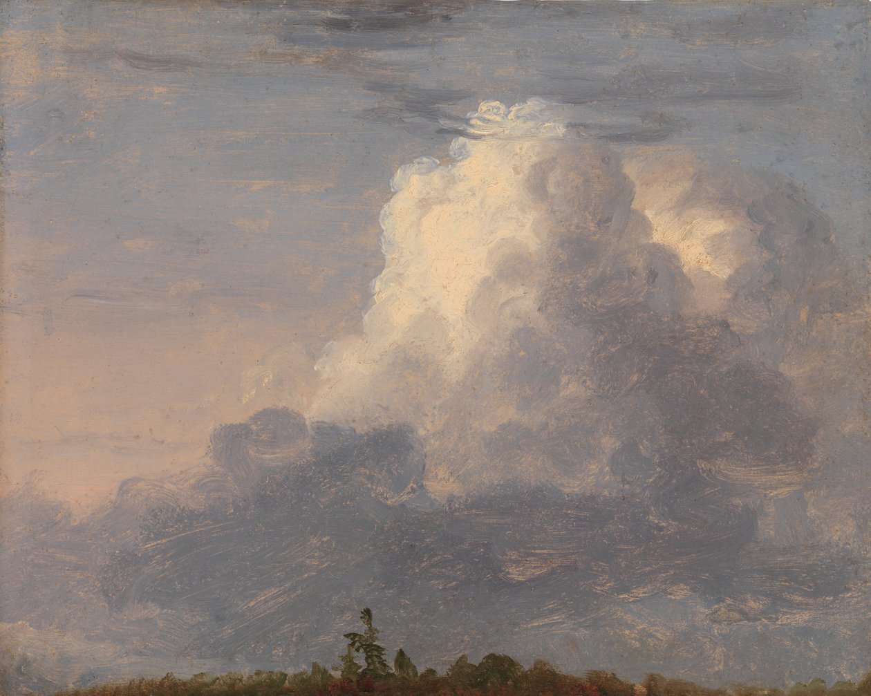 Pilviä, n. 1838. tekijältä Thomas Cole