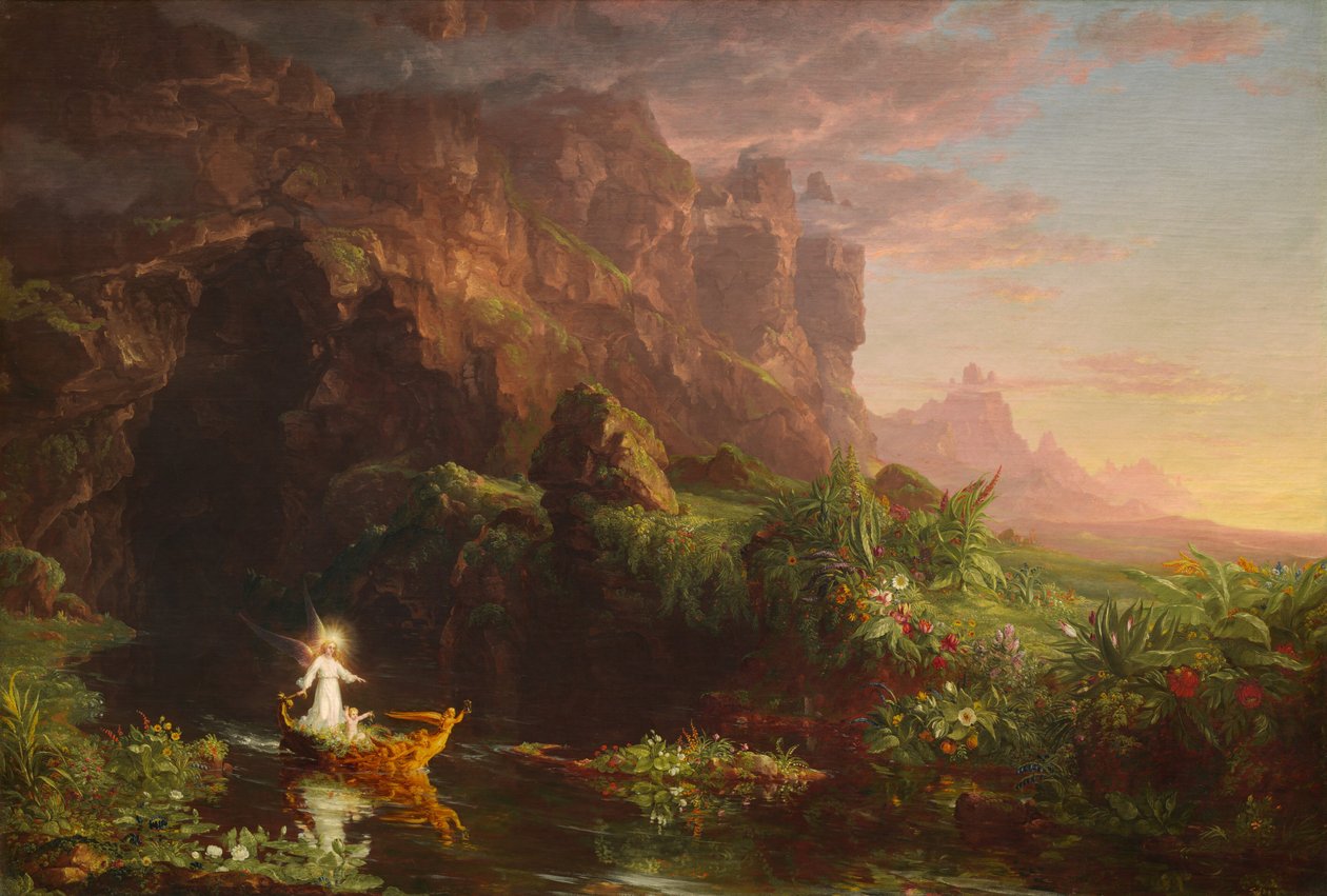 Elämän matka: Lapsuus, 1842. tekijältä Thomas Cole