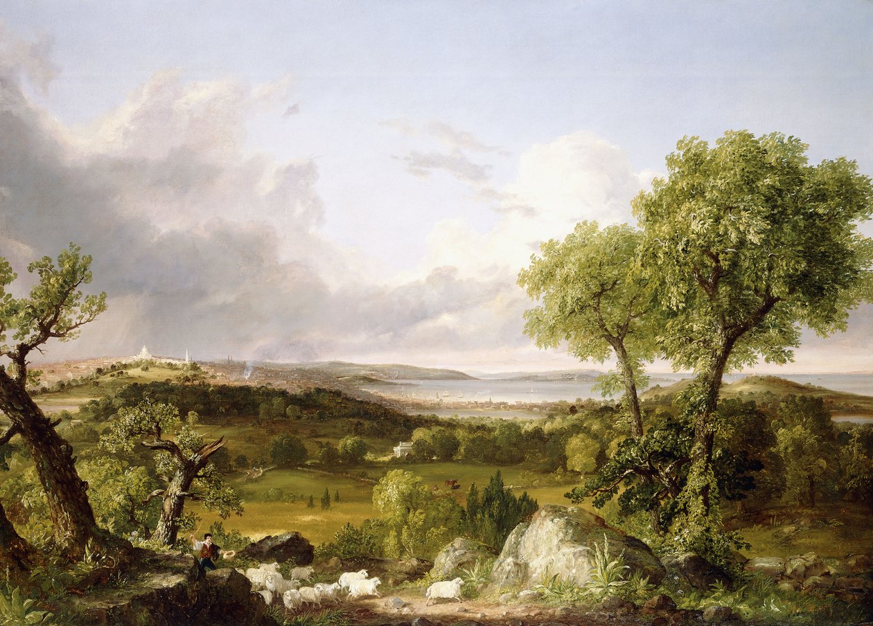 Näkymä Bostoniin, tekijältä Thomas Cole