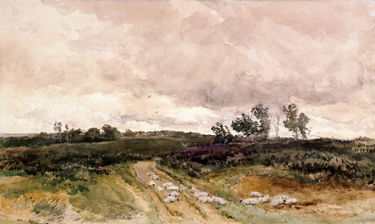 "Moorland Scene", 1878 tekijältä Thomas Collier