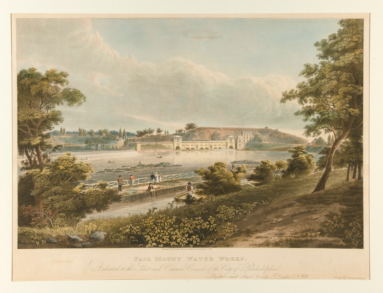 Fairmount Water Works (Philadelphia) tekijältä Thomas Doughty
