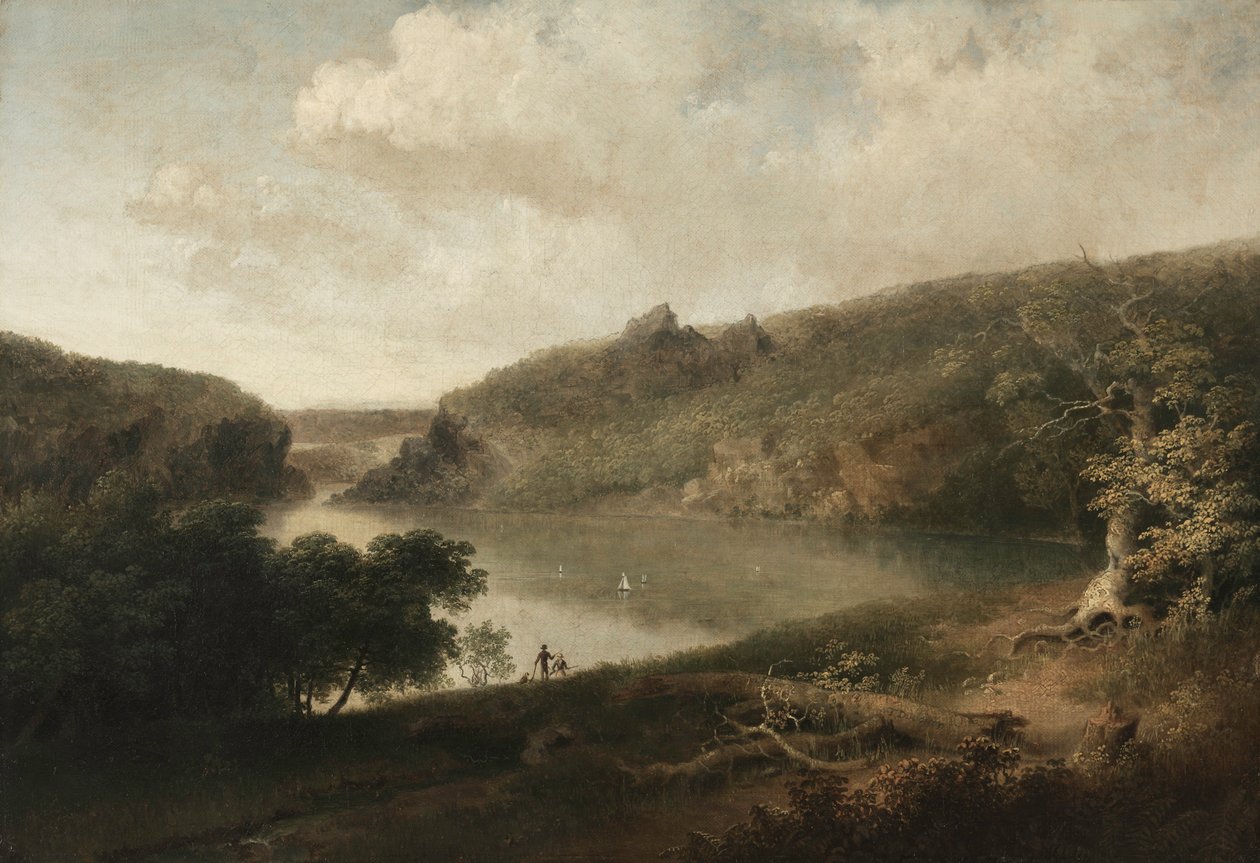 Näkymä järvelle, c. 1830-luku. tekijältä Thomas Doughty