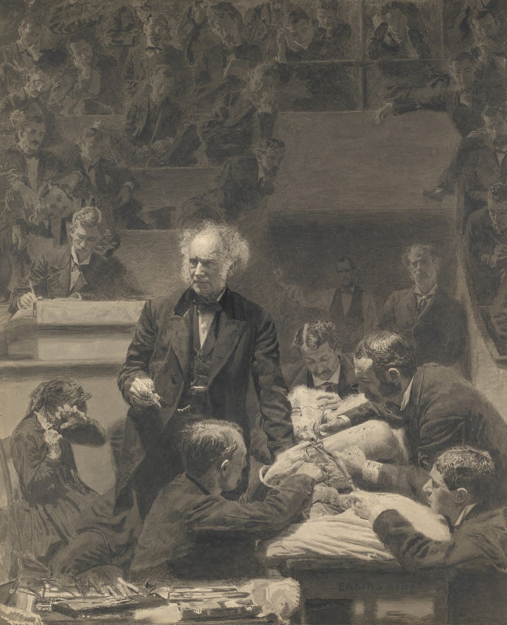 Gross Clinic, 1875-76. tekijältä Thomas Eakins