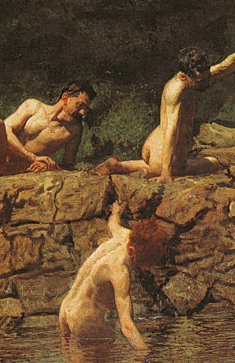 Uimareikä, 1885 tekijältä Thomas Eakins