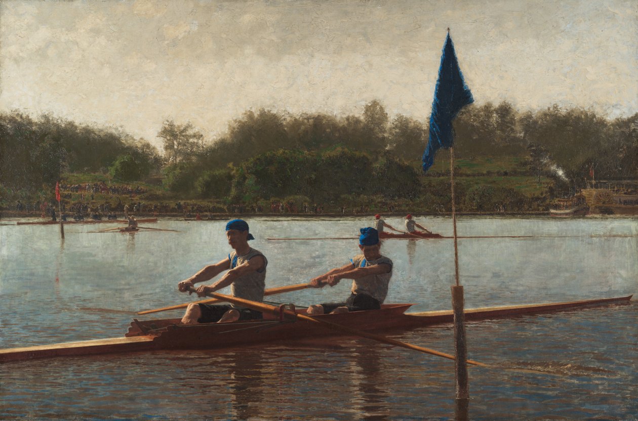 The Biglin Brothers kääntää panoksen, 1873. tekijältä Thomas Eakins