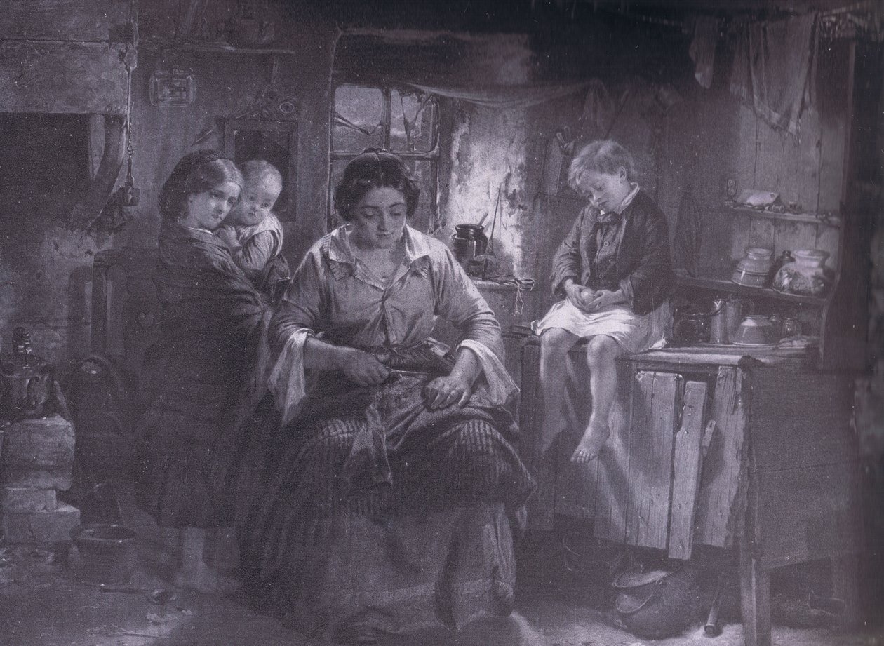 Hänen ainoa parinsa, Bibbys Annual, 1916-1917. tekijältä Thomas Faed