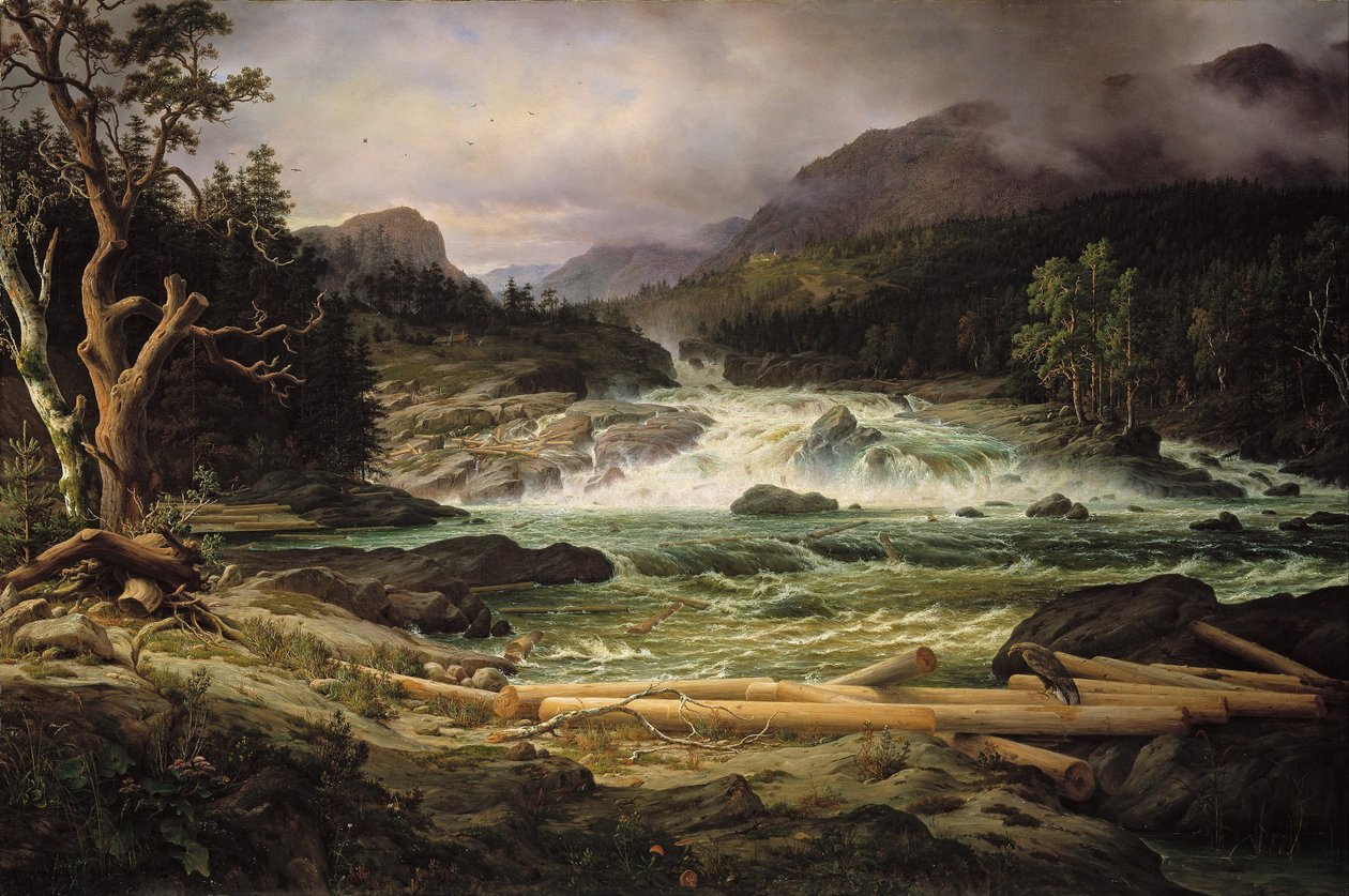 Labrofossen lähellä Kongsbergia tekijältä Thomas Fearnley