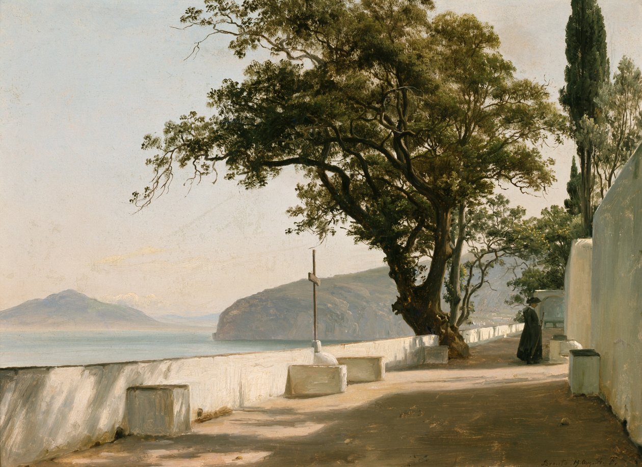 Terassi kivitammella, Sorrento tekijältä Thomas Fearnley